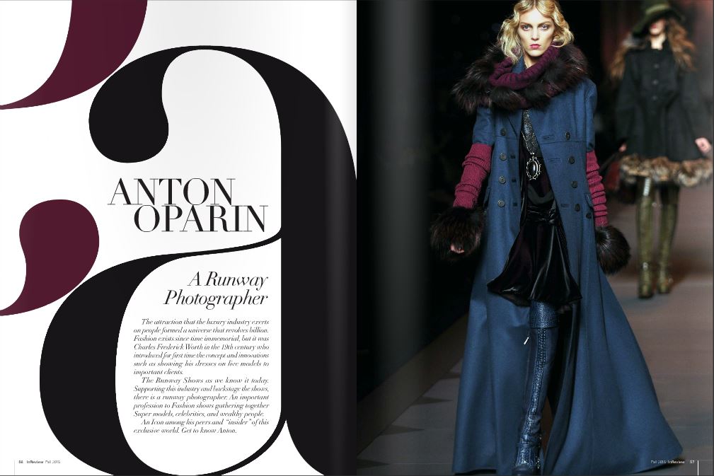 Interview with Anton Oparin @INREVIEW Magazine fall 2015